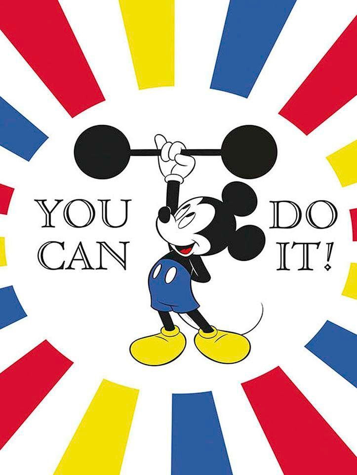 Komar Bild »Mickey Mouse Do it«, Disney, (1 St.), Wandbild zur Dekoration im Kinderzimmer - ohne Rahmen von Komar