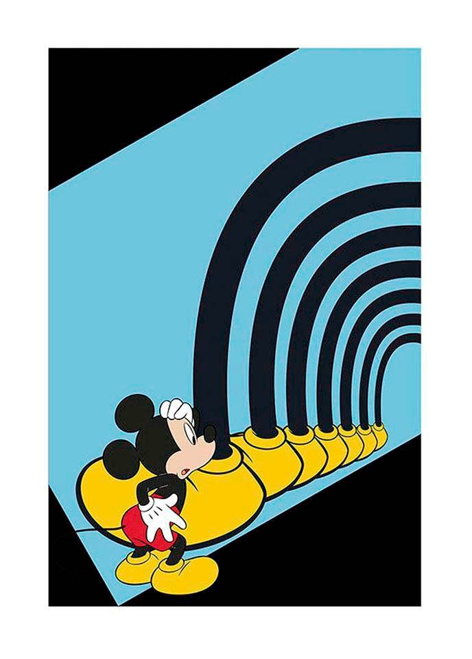 Komar Poster »Mickey Mouse Foot Tunnel«, Disney, (1 St.), Kinderzimmer, Schlafzimmer, Wohnzimmer von Komar