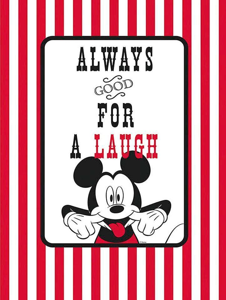 Komar Poster »Mickey Mouse Laugh«, Disney, (1 St.), Kinderzimmer, Schlafzimmer, Wohnzimmer von Komar