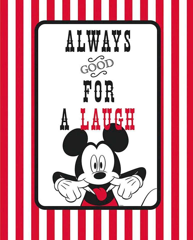 Komar Poster »Mickey Mouse Laugh«, Disney, (1 St.), Kinderzimmer, Schlafzimmer, Wohnzimmer von Komar