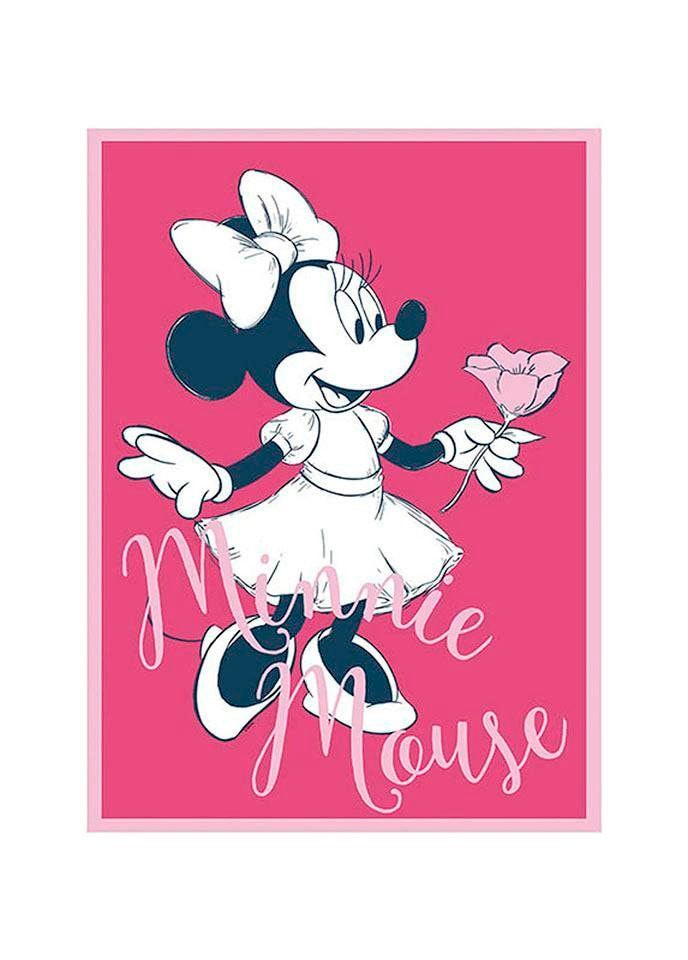 Komar Bild »Minnie Mouse Girlie«, Disney, (1 St.), Wandbild zur Dekoration im Kinderzimmer - ohne Rahmen von Komar