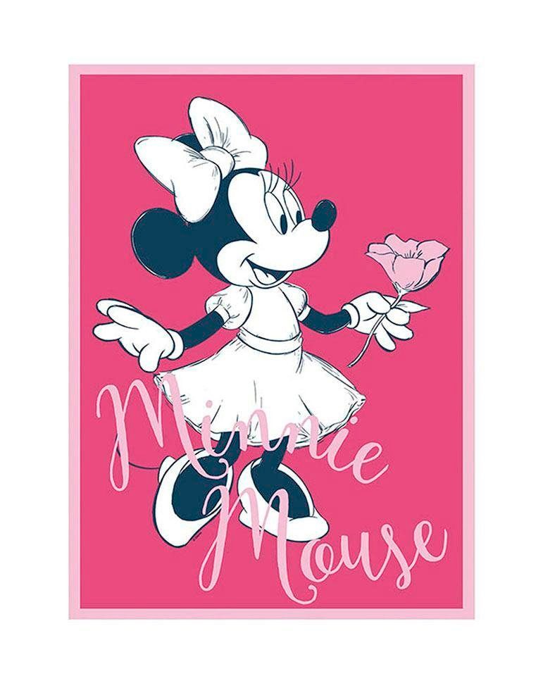 Komar Bild »Minnie Mouse Girlie«, Disney, (1 St.), Wandbild zur Dekoration im Kinderzimmer - ohne Rahmen von Komar