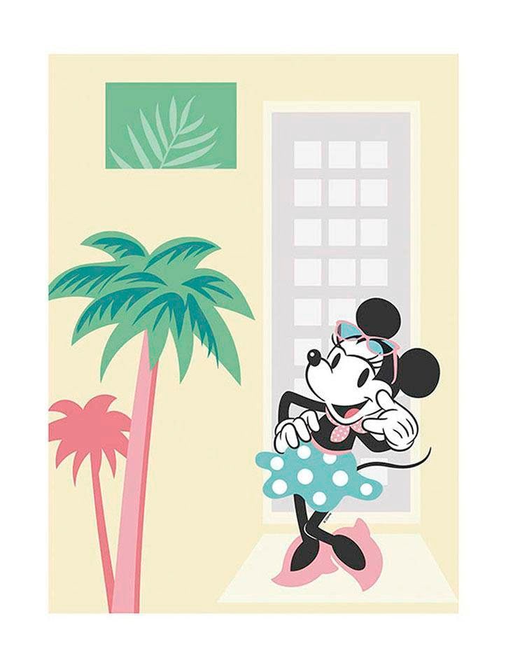 Komar Poster »Minnie Mouse Palms«, Disney, (1 St.), Kinderzimmer, Schlafzimmer, Wohnzimmer von Komar