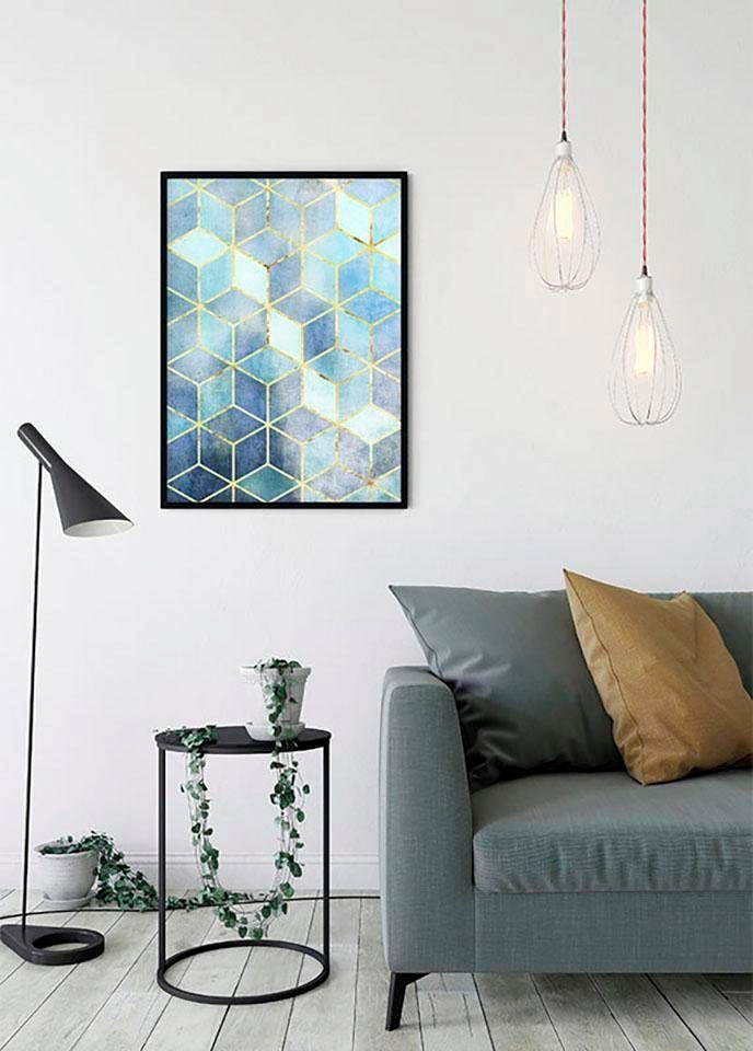 Komar Bild »Mosaik Azzuro«, Abstrakt, (1 St.), Wandbild zur Dekoration - ohne Rahmen Komar Bild »Mosaik Azzuro«, Abstrakt, (1 St.), Wandbild zur Dekoration - ohne Rahmen von Komar