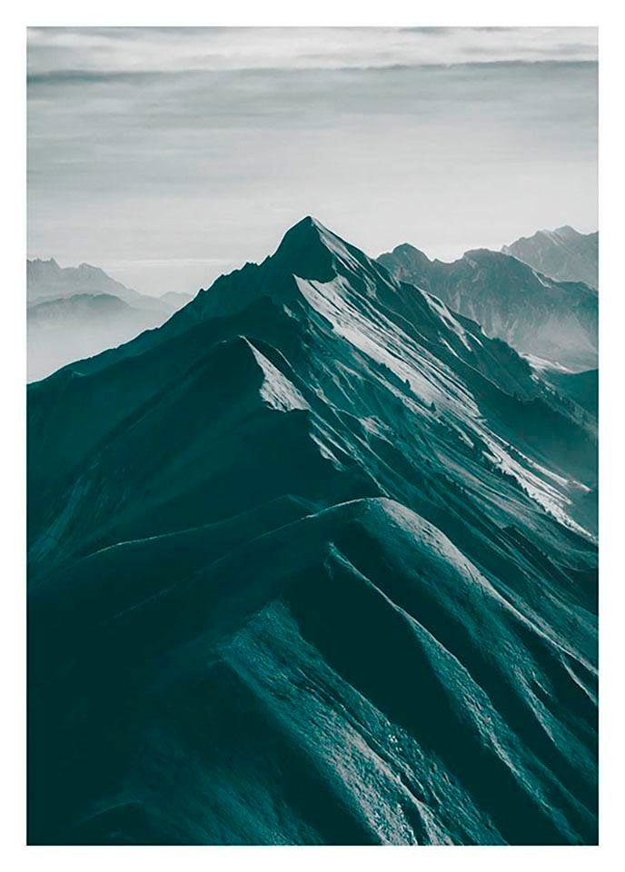 Komar Poster »Mountains Top«, Natur, (1 St.), Kinderzimmer, Schlafzimmer, Wohnzimmer von Komar