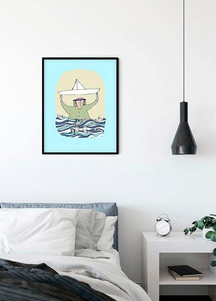 Komar Poster »Paper Ship«, Menschen, (1 St.), Kinderzimmer, Schlafzimmer, Wohnzimmer von Komar