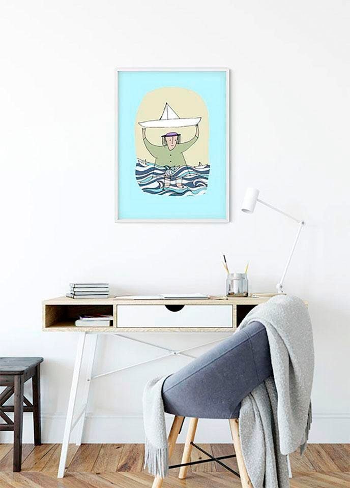 Komar Poster »Paper Ship«, Menschen, (1 St.), Kinderzimmer, Schlafzimmer, Wohnzimmer von Komar