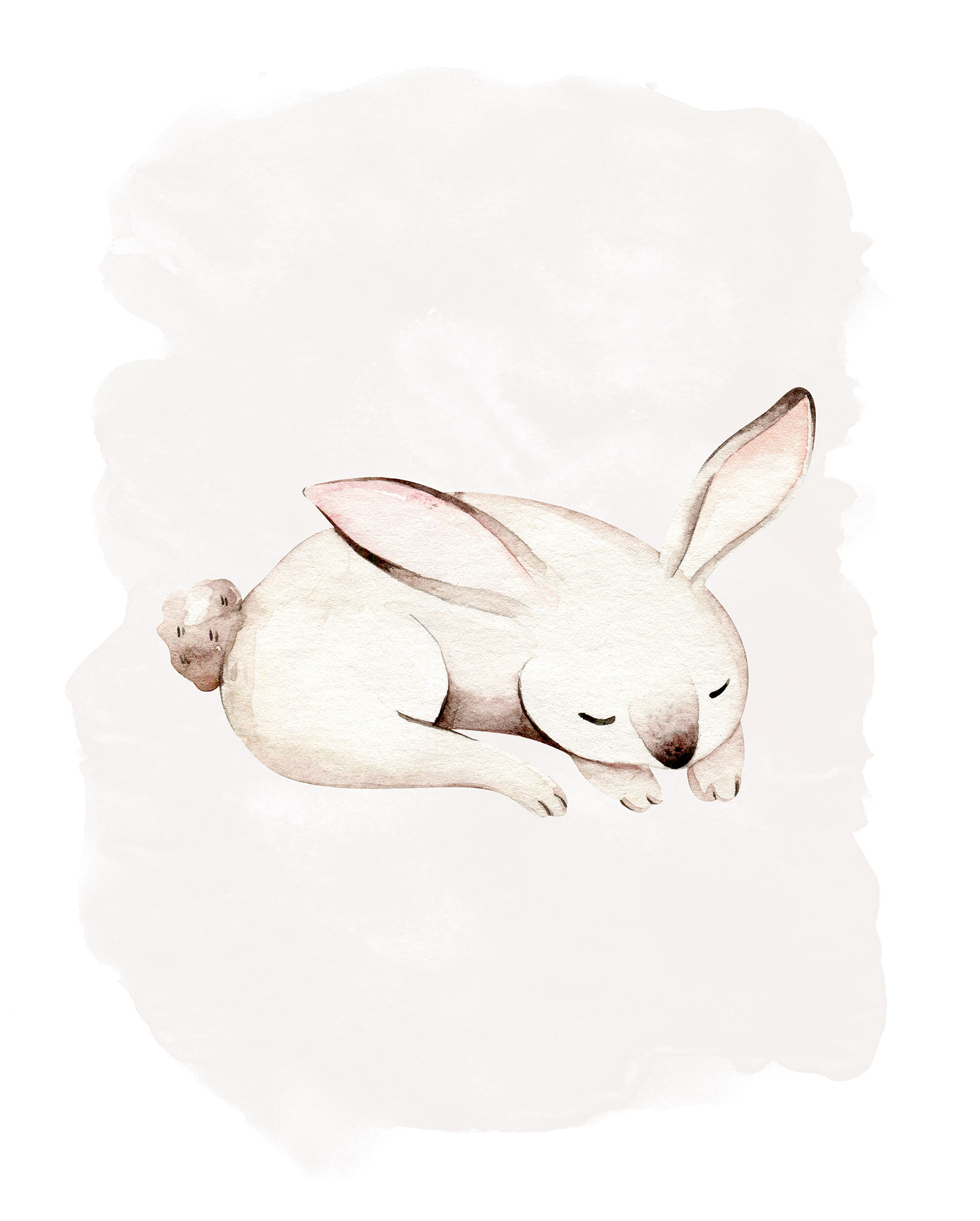 Komar Poster »Sleepy Bunny«, (1 St.), Kinderzimmer, Schlafzimmer, Wohnzimmer von Komar