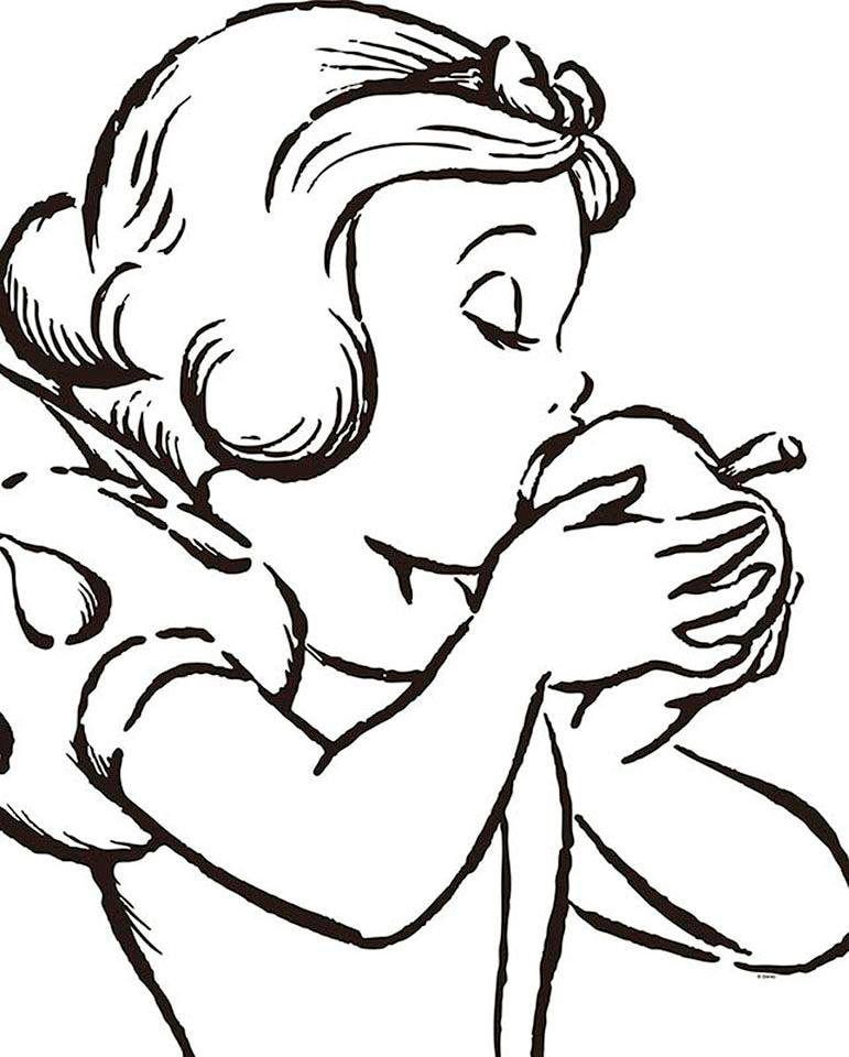 Komar Bild »Snow White Apple Bite - white«, Disney, (1 St.), Wandbild zur Dekoration im Kinderzimmer - ohne Rahmen Komar Bild »Snow White Apple Bite - white«, Disney, (1 St.), Wandbild zur Dekoration im Kinderzimmer - ohne Rahmen von Komar
