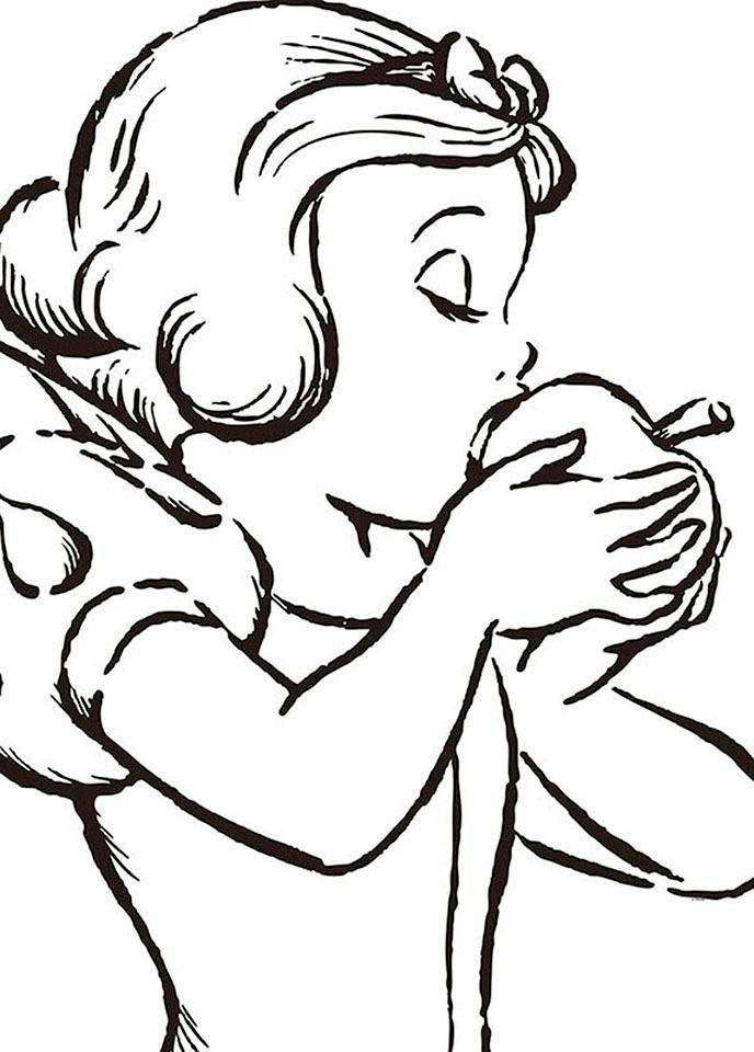Komar Bild »Snow White Apple Bite - white«, Disney, (1 St.), Wandbild zur Dekoration im Kinderzimmer - ohne Rahmen Komar Bild »Snow White Apple Bite - white«, Disney, (1 St.), Wandbild zur Dekoration im Kinderzimmer - ohne Rahmen von Komar