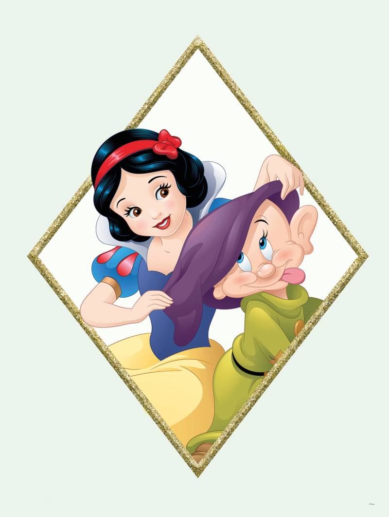 Komar Poster »Snow White & Dopey«, Disney, (1 St.), Kinderzimmer, Schlafzimmer, Wohnzimmer von Komar