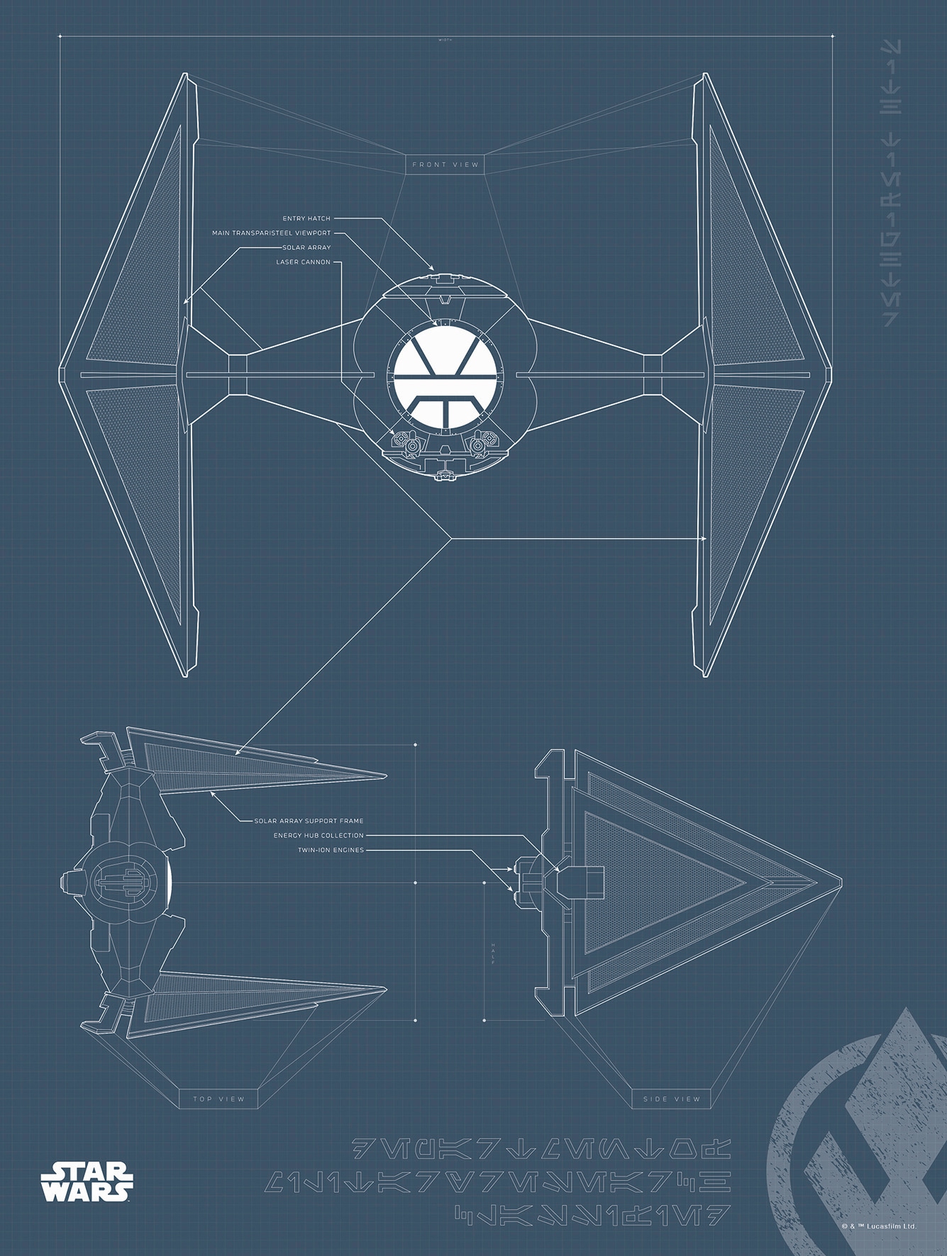 Komar Bild »Star Wars Blueprint Sith TIE-Fighter«, Star Wars, (1 St.), Wandbild zur Dekoration im Kinderzimmer - ohne Rahmen Komar Bild »Star Wars Blueprint Sith TIE-Fighter«, Star Wars, (1 St.), Wandbild zur Dekoration im Kinderzimmer - ohne Rahmen von Komar