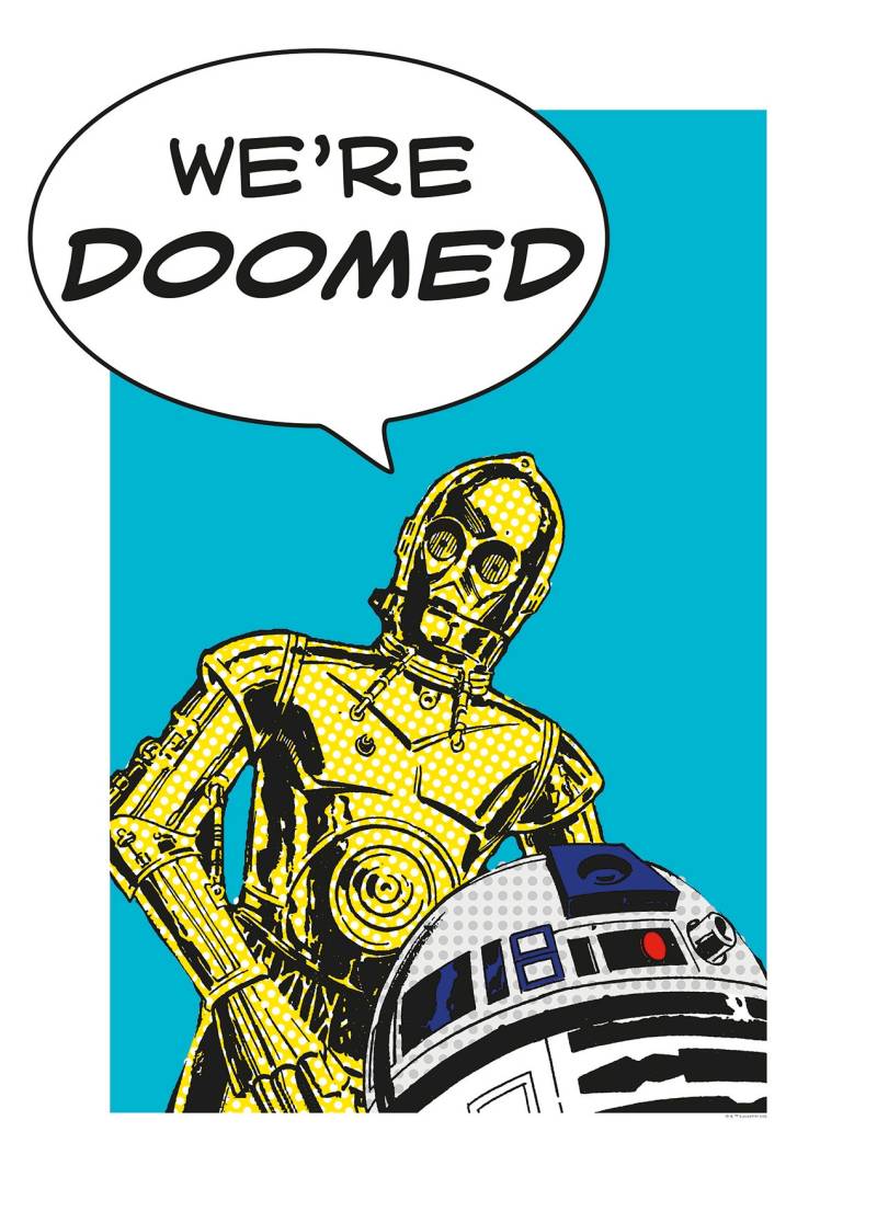 Komar Poster »Star Wars Classic Comic Quote Droids«, Star Wars, (1 St.), Kinderzimmer, Schlafzimmer, Wohnzimmer von Komar