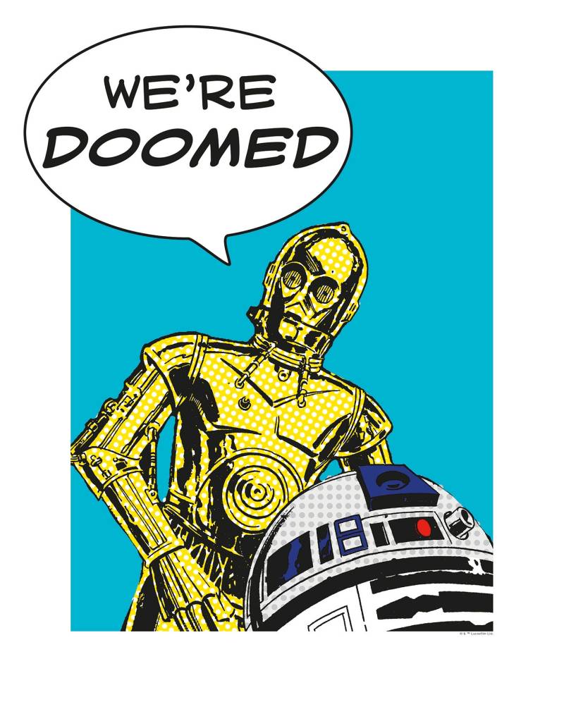 Komar Poster »Star Wars Classic Comic Quote Droids«, Star Wars, (1 St.), Kinderzimmer, Schlafzimmer, Wohnzimmer von Komar