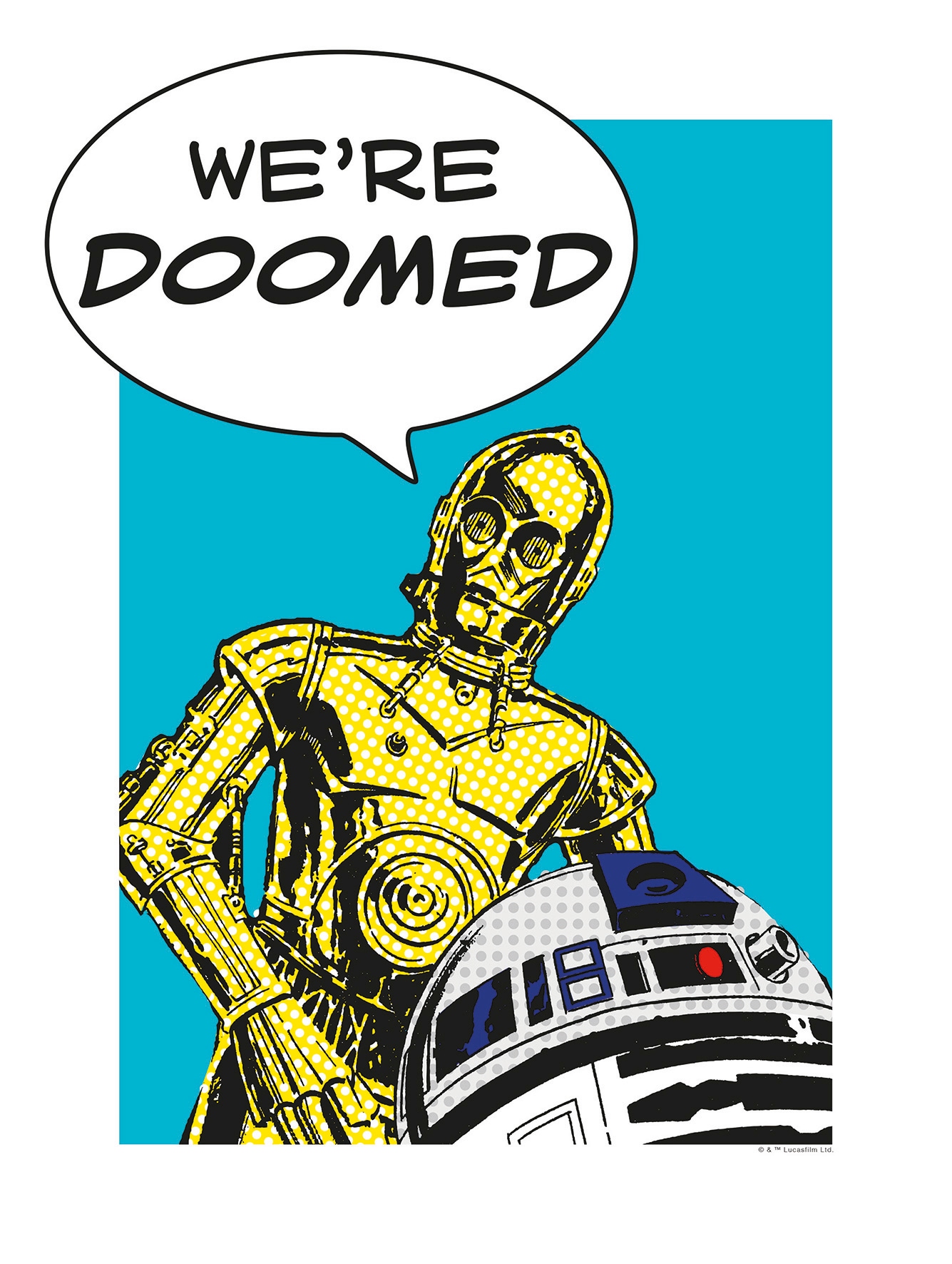 Komar Poster »Star Wars Classic Comic Quote Droids«, Star Wars, (1 St.), Kinderzimmer, Schlafzimmer, Wohnzimmer von Komar