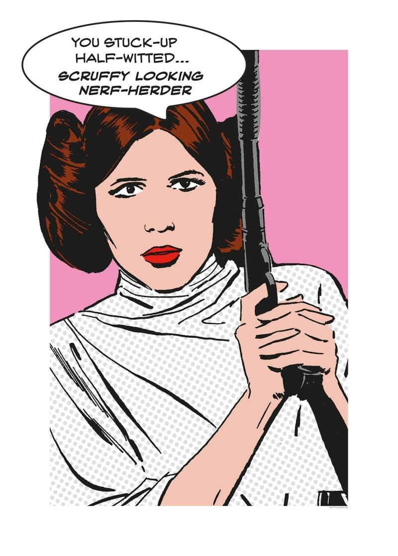 Komar Poster »Star Wars Classic Comic Quote Leia«, Star Wars, (1 St.), Kinderzimmer, Schlafzimmer, Wohnzimmer von Komar