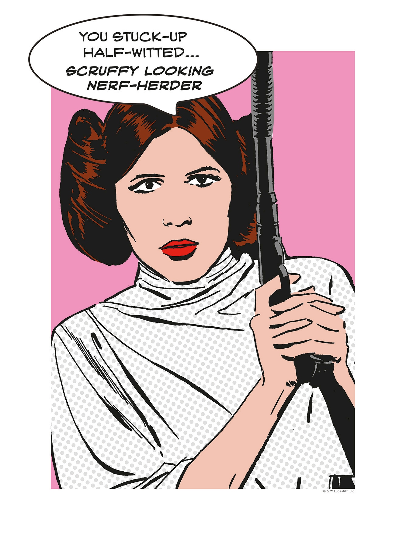 Komar Bild »Star Wars Classic Comic Quote Leia«, Star Wars, (1 St.), Wandbild zur Dekoration im Kinderzimmer - ohne Rahmen von Komar