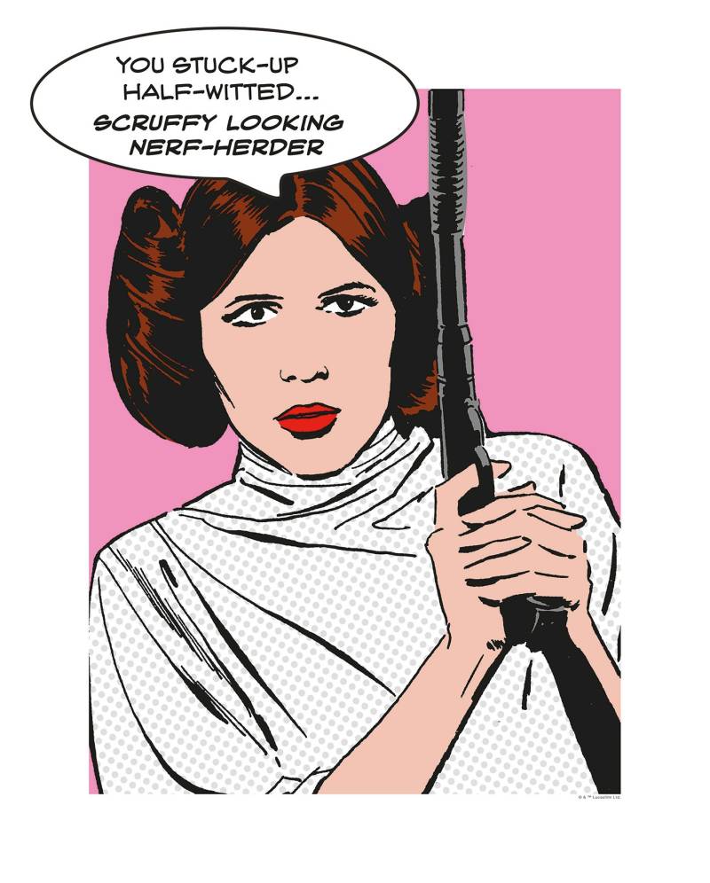 Komar Bild »Star Wars Classic Comic Quote Leia«, Star Wars, (1 St.), Wandbild zur Dekoration im Kinderzimmer - ohne Rahmen von Komar