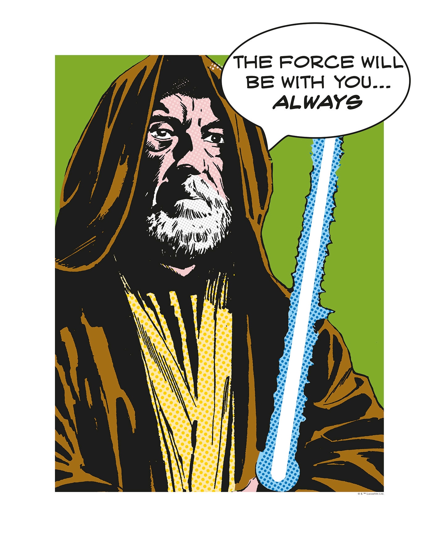 Komar Poster »Star Wars Classic Comic Quote Obi Wan«, Star Wars, (1 St.), Kinderzimmer, Schlafzimmer, Wohnzimmer von Komar