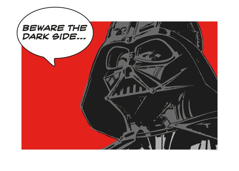 Komar Poster »Star Wars Classic Comic Quote Vader«, Star Wars, (1 St.), Kinderzimmer, Schlafzimmer, Wohnzimmer von Komar