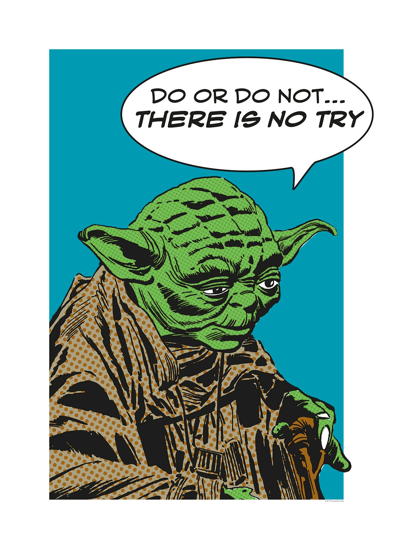 Komar Poster »Star Wars Classic Comic Quote Yoda«, Star Wars, (1 St.), Kinderzimmer, Schlafzimmer, Wohnzimmer von Komar