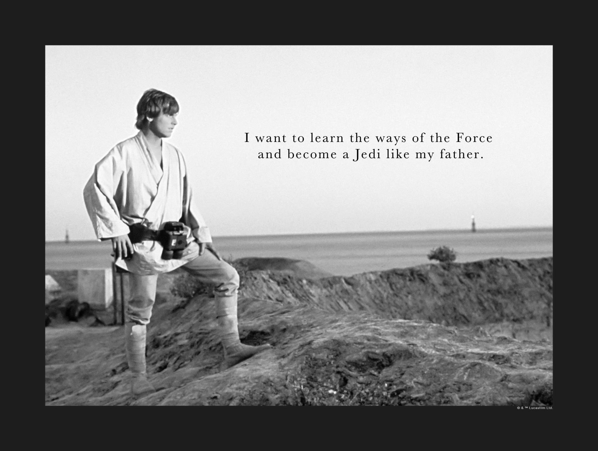 Komar Bild »Star Wars Classic Luke Quote«, Star Wars, (1 St.), Wandbild zur Dekoration im Kinderzimmer - ohne Rahmen Komar Bild »Star Wars Classic Luke Quote«, Star Wars, (1 St.), Wandbild zur Dekoration im Kinderzimmer - ohne Rahmen von Komar