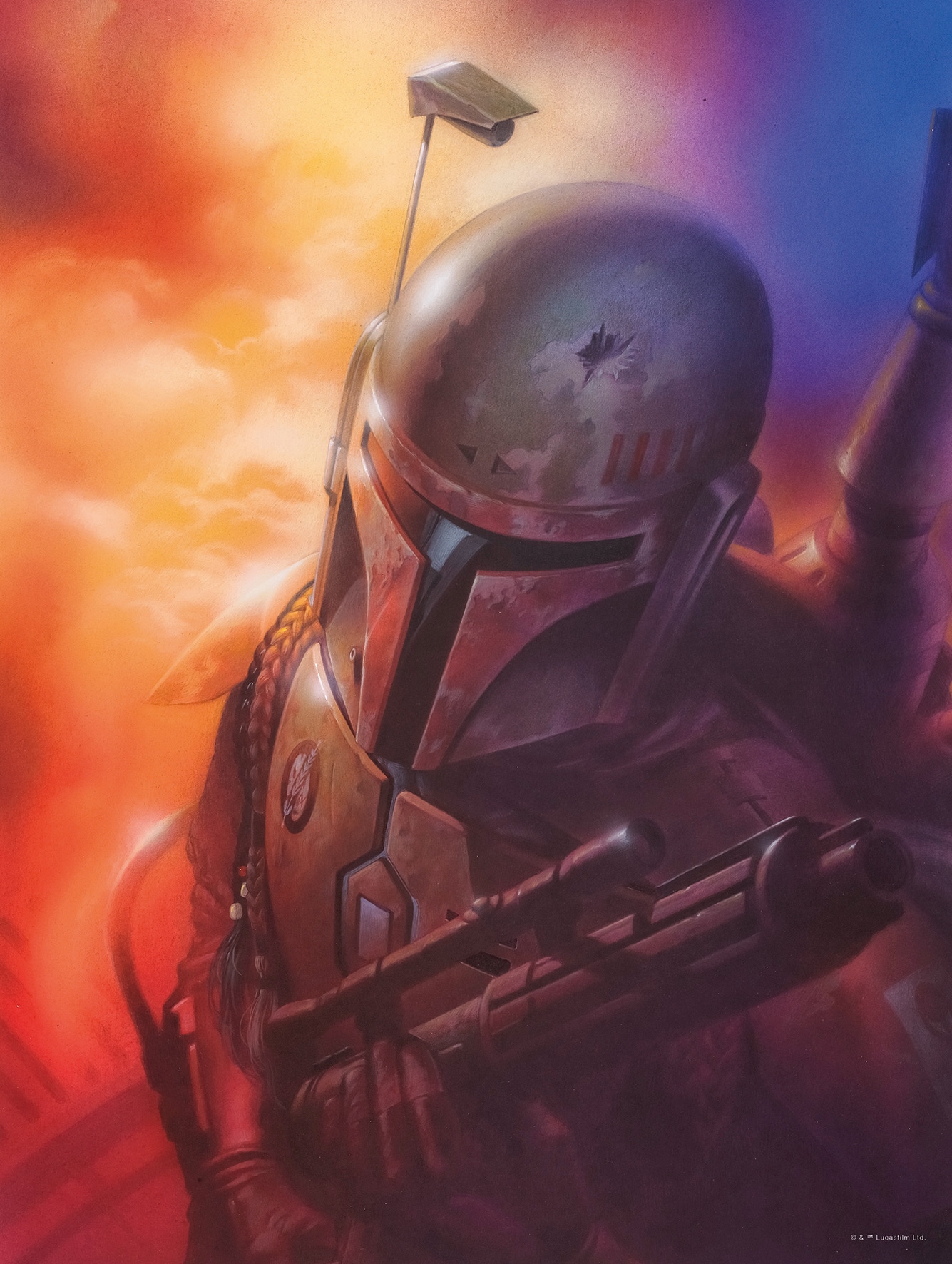 Komar Poster »Star Wars Classic Mandalorian«, Star Wars, (1 St.), Kinderzimmer, Schlafzimmer, Wohnzimmer von Komar