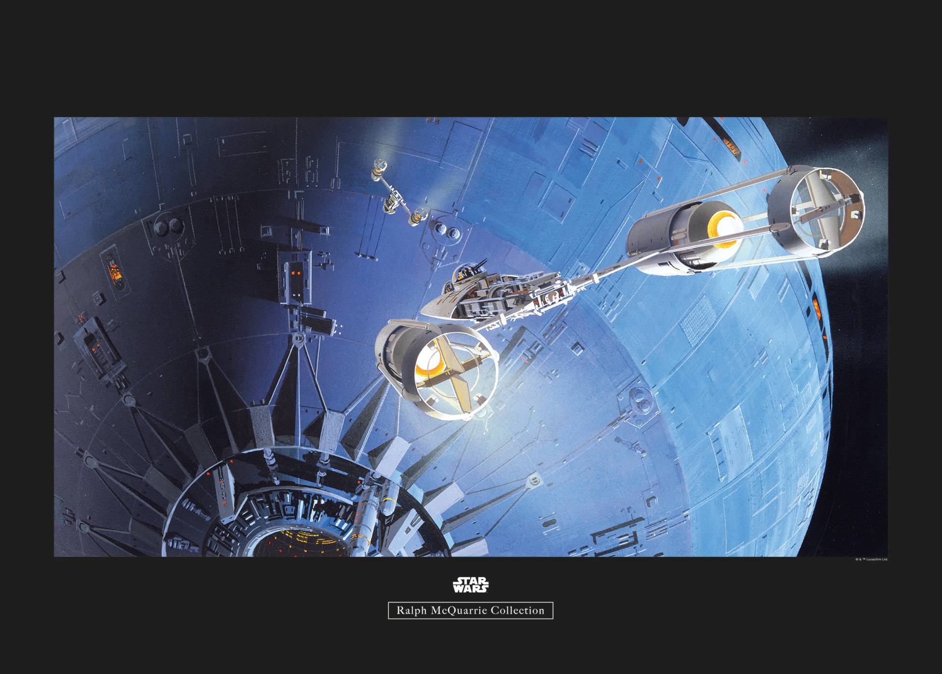 Komar Poster »Star Wars Classic RMQ Death Star Attack«, Star Wars, (1 St.), Kinderzimmer, Schlafzimmer, Wohnzimmer von Komar