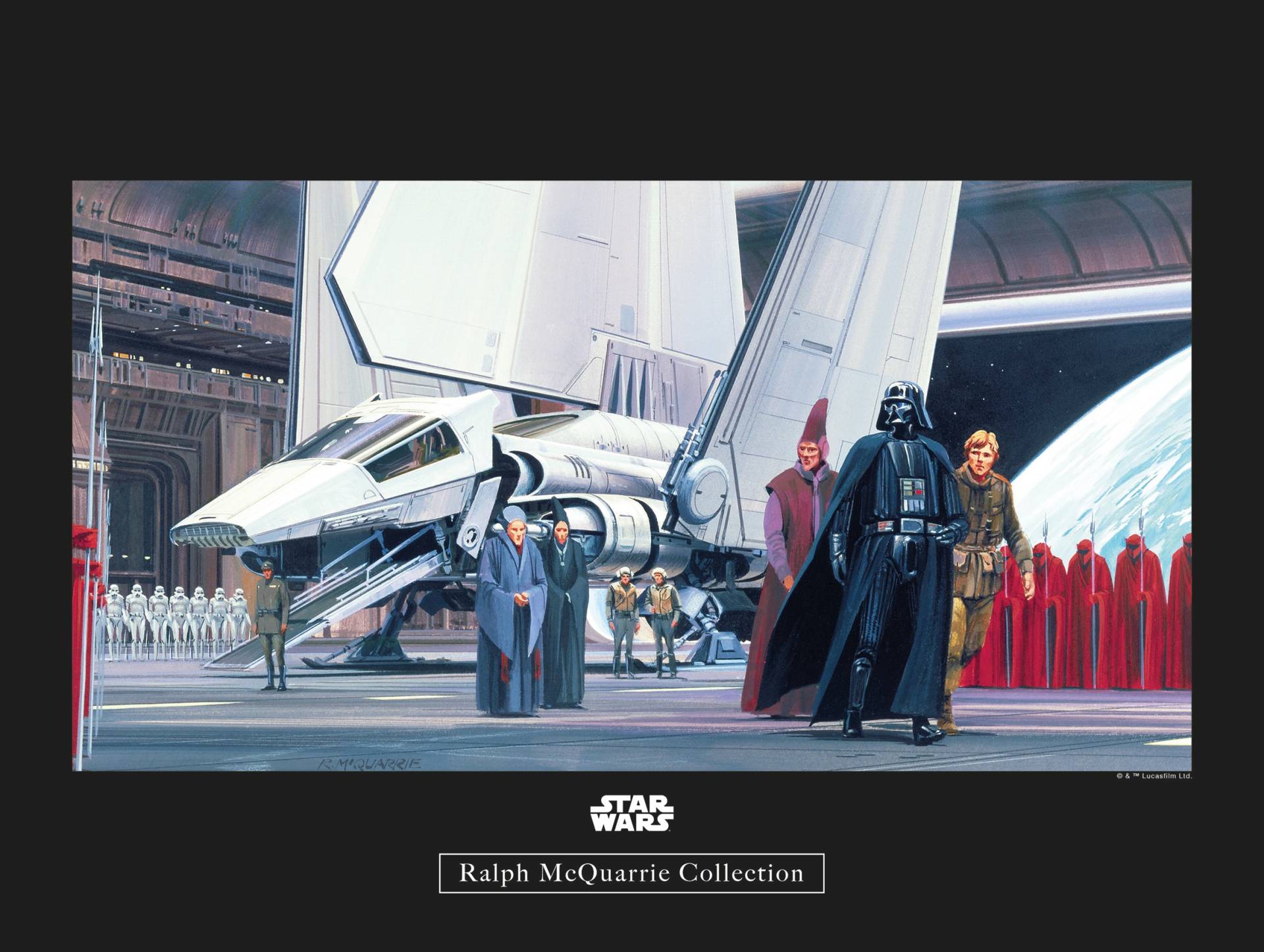 Komar Poster »Star Wars Classic RMQ Death Star Shuttle Dock«, Star Wars, (1 St.), Kinderzimmer, Schlafzimmer, Wohnzimmer von Komar