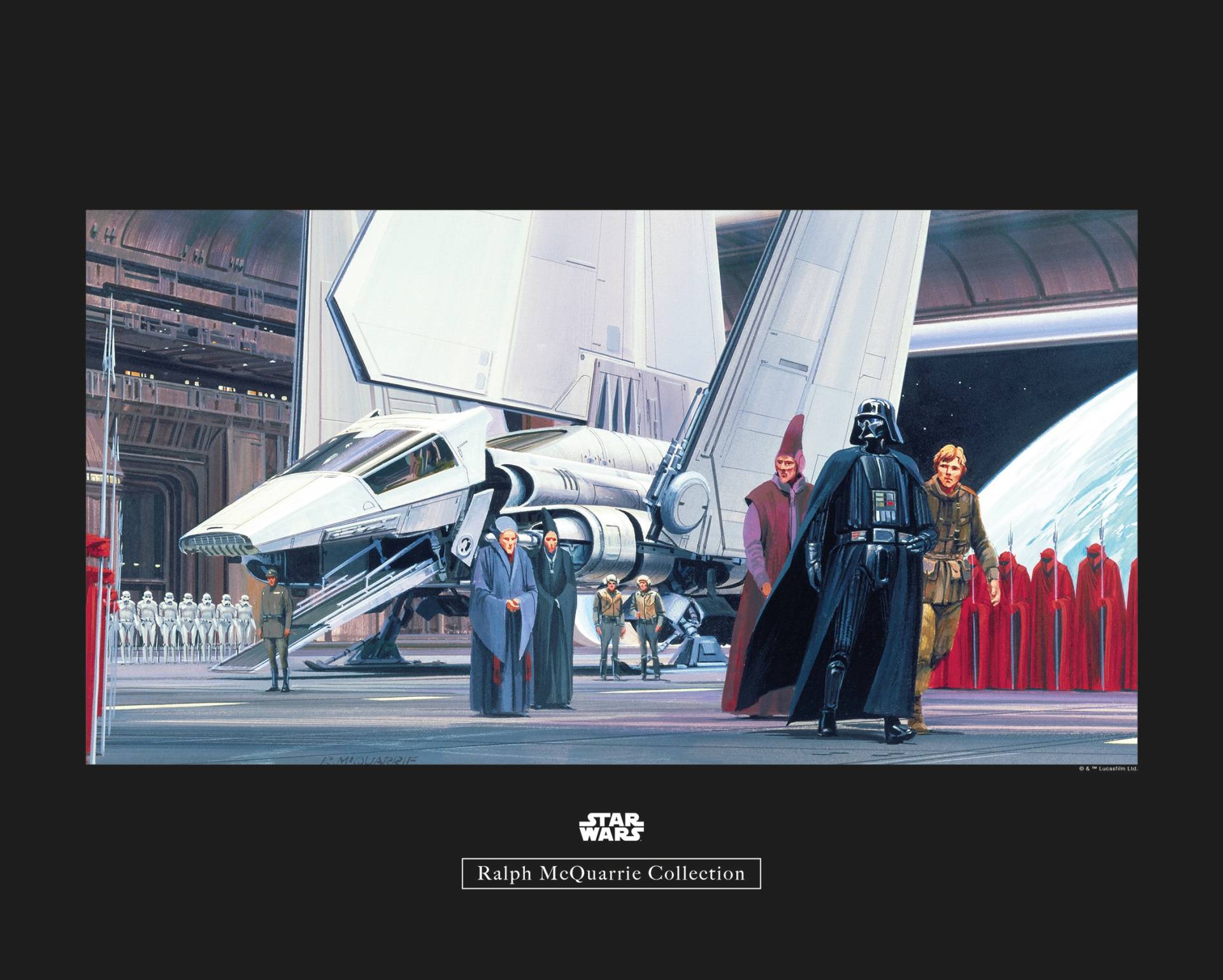 Komar Poster »Star Wars Classic RMQ Death Star Shuttle Dock«, Star Wars, (1 St.), Kinderzimmer, Schlafzimmer, Wohnzimmer von Komar