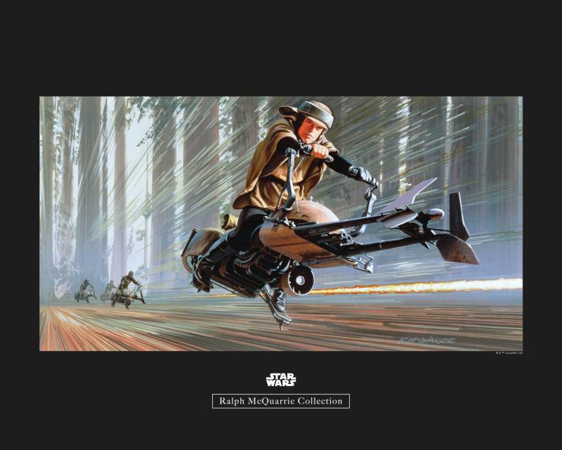 Komar Poster »Star Wars Classic RMQ Endor Speeder«, Star Wars, (1 St.), Kinderzimmer, Schlafzimmer, Wohnzimmer von Komar