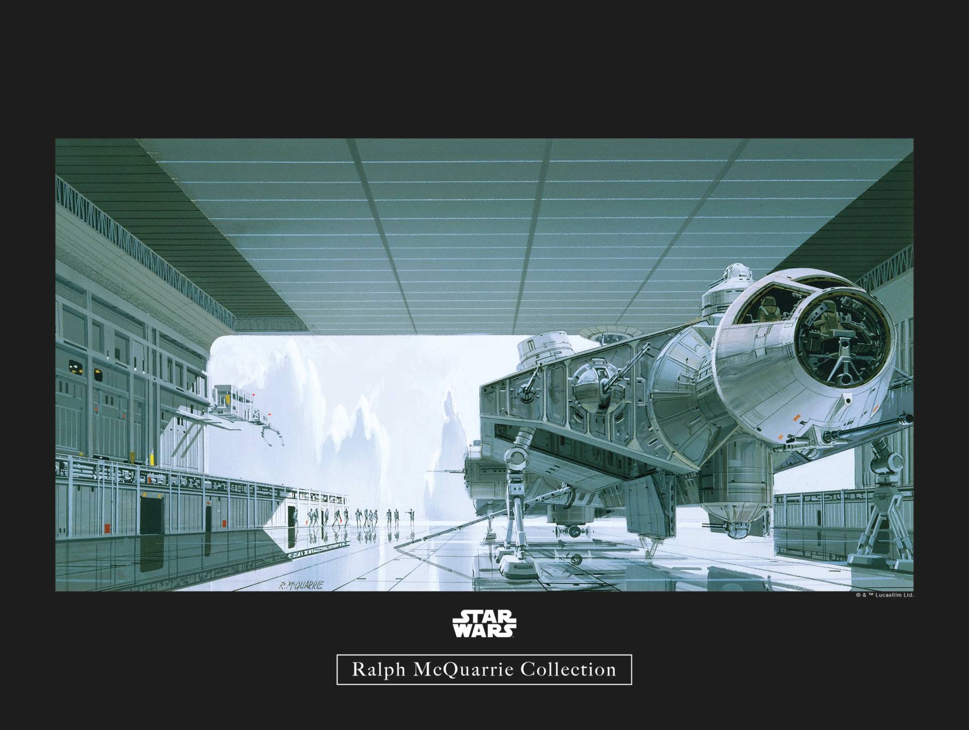 Komar Poster »Star Wars Classic RMQ Hangar Shuttle«, Star Wars, (1 St.), Kinderzimmer, Schlafzimmer, Wohnzimmer von Komar