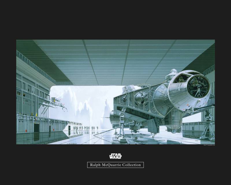 Komar Poster »Star Wars Classic RMQ Hangar Shuttle«, Star Wars, (1 St.), Kinderzimmer, Schlafzimmer, Wohnzimmer von Komar