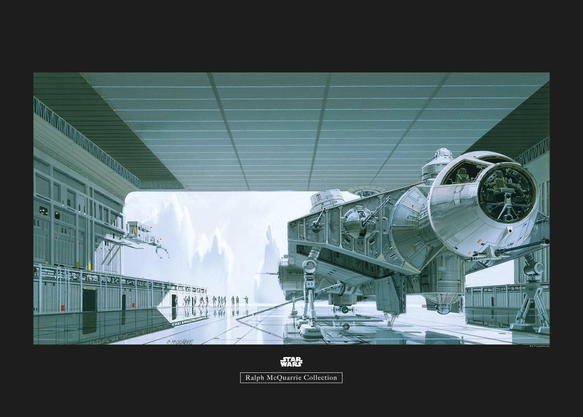 Komar Bild »Star Wars Classic RMQ Hangar Shuttle«, Star Wars, (1 St.), Wandbild zur Dekoration im Kinderzimmer - ohne Rahmen von Komar