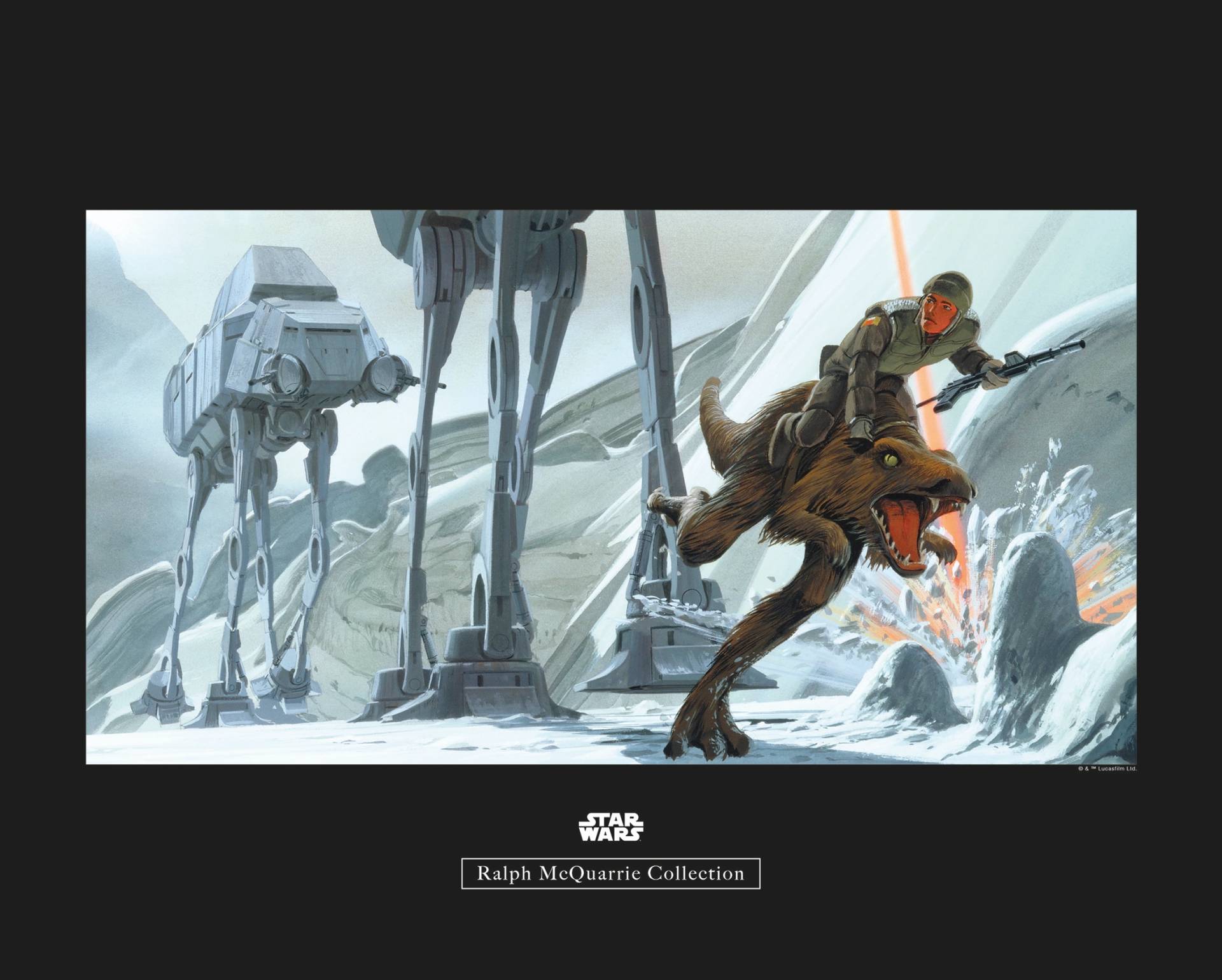 Komar Poster »Star Wars Classic RMQ Hoth Battle Ground«, Star Wars, (1 St.), Kinderzimmer, Schlafzimmer, Wohnzimmer von Komar