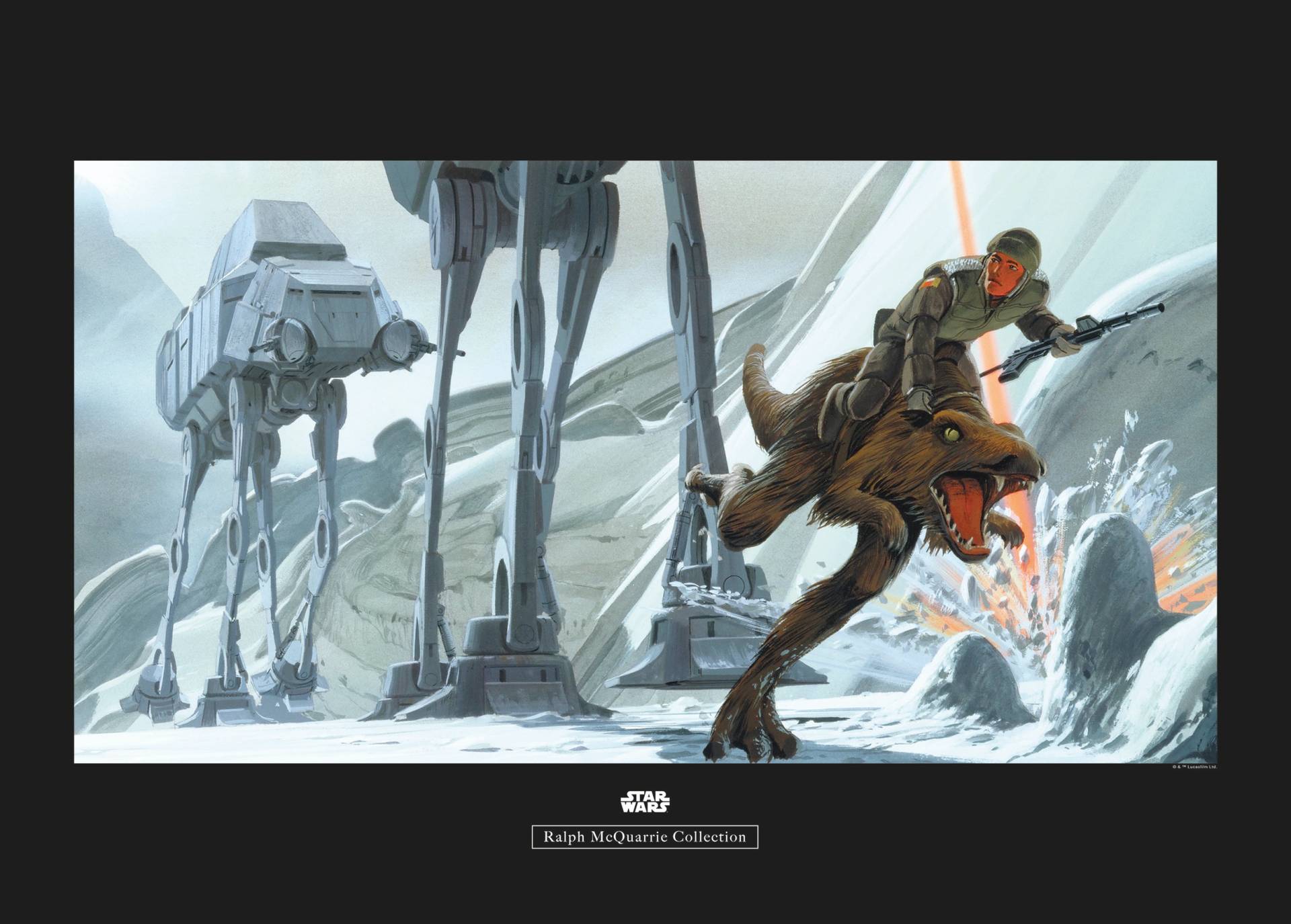 Komar Poster »Star Wars Classic RMQ Hoth Battle Ground«, Star Wars, (1 St.), Kinderzimmer, Schlafzimmer, Wohnzimmer von Komar