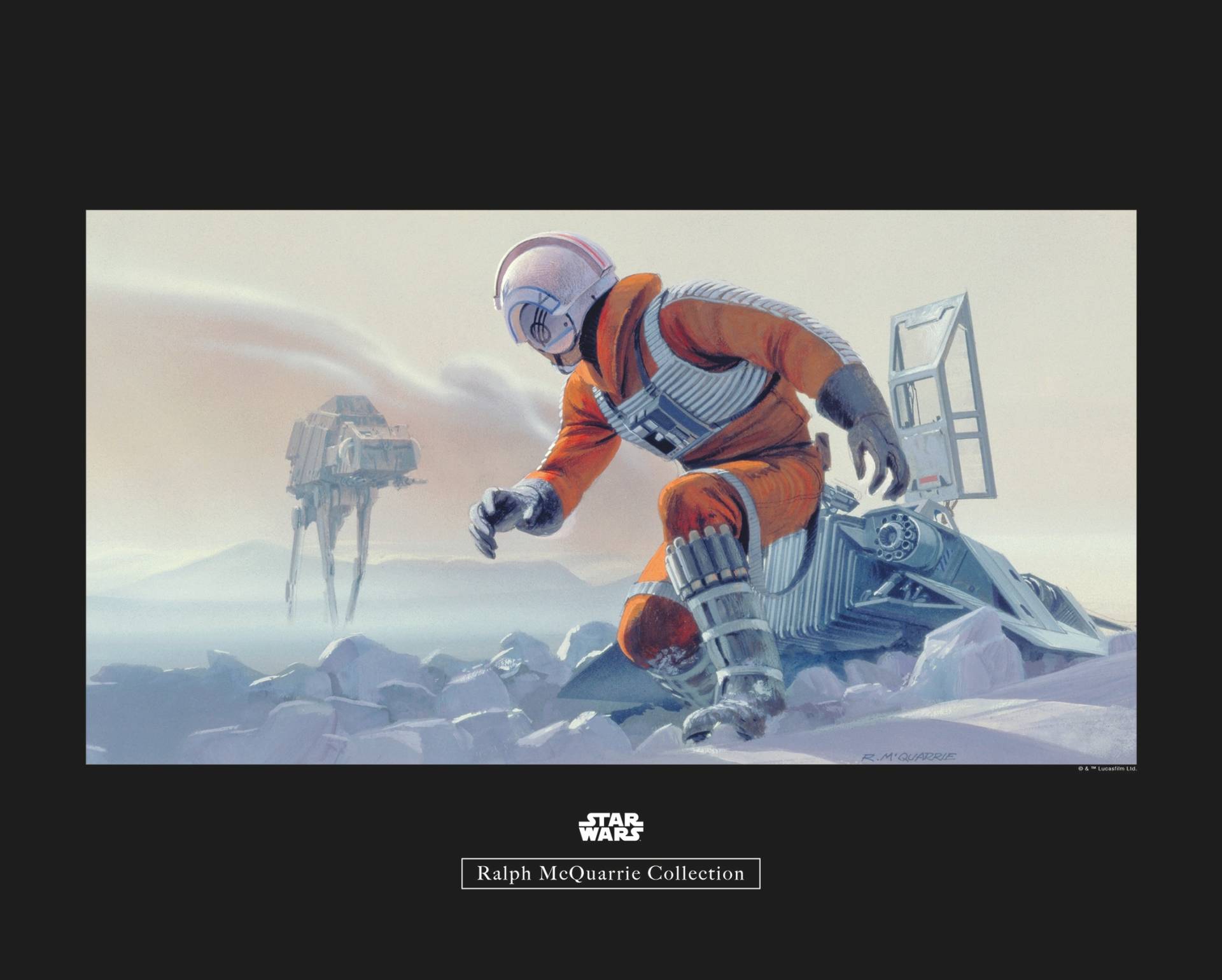 Komar Poster »Star Wars Classic RMQ Hoth Battle Pilot«, Star Wars, (1 St.), Kinderzimmer, Schlafzimmer, Wohnzimmer von Komar