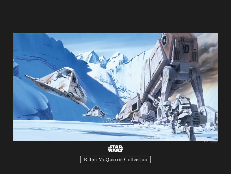 Komar Poster »Star Wars Classic RMQ Hoth Battle Snowspeeder«, Star Wars, (1 St.), Kinderzimmer, Schlafzimmer, Wohnzimmer von Komar