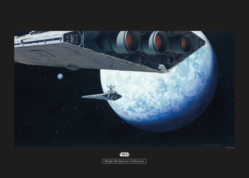 Komar Poster »Star Wars Classic RMQ Hoth Orbit«, Star Wars, (1 St.), Kinderzimmer, Schlafzimmer, Wohnzimmer von Komar