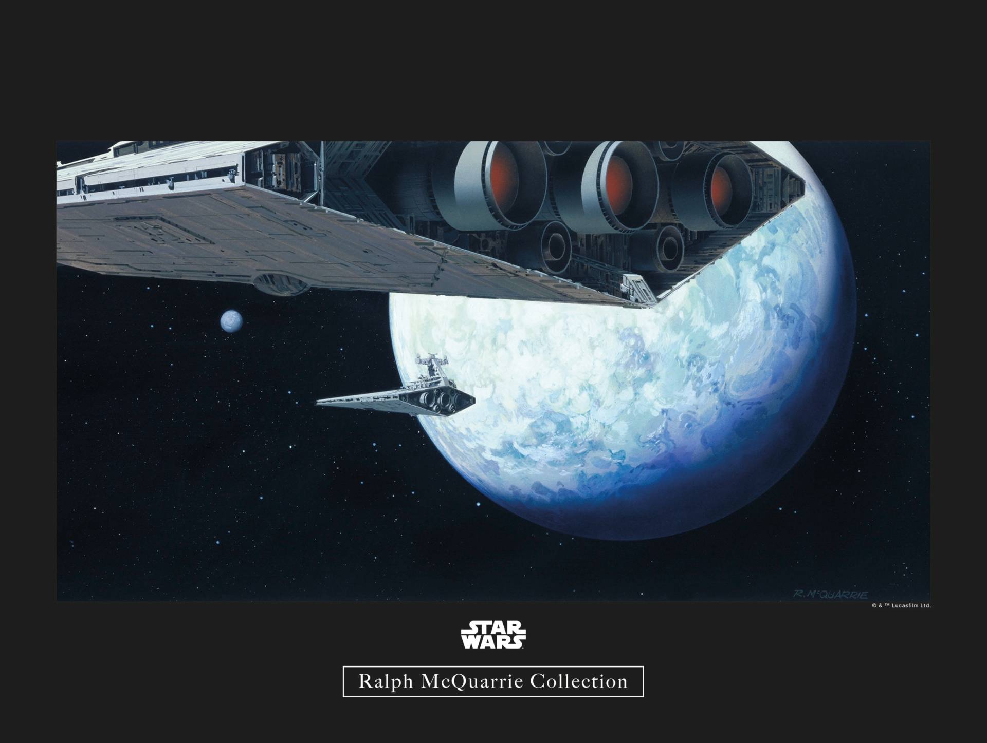 Komar Poster »Star Wars Classic RMQ Hoth Orbit«, Star Wars, (1 St.), Kinderzimmer, Schlafzimmer, Wohnzimmer von Komar