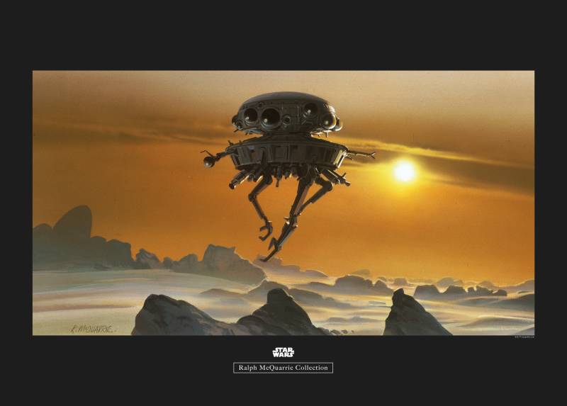 Komar Bild »Star Wars Classic RMQ Hoth Probe Droid«, Star Wars, (1 St.), Wandbild zur Dekoration im Kinderzimmer - ohne Rahmen von Komar