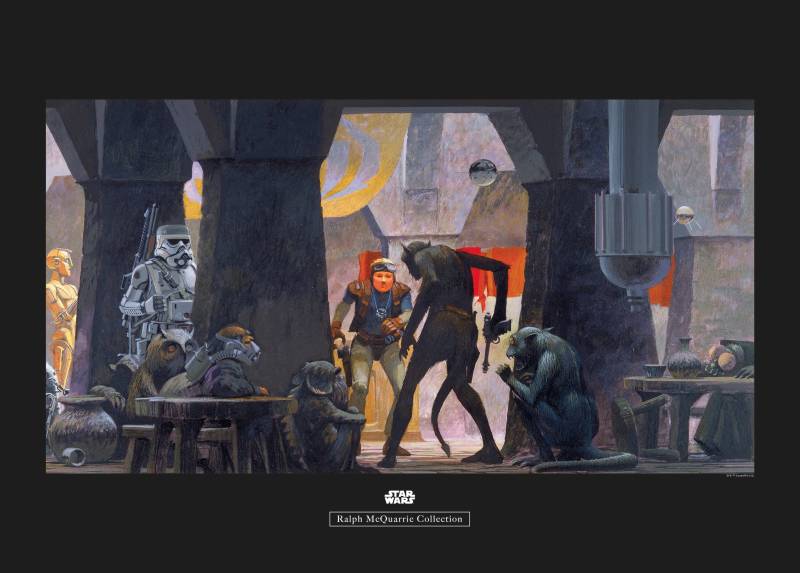 Komar Poster »Star Wars Classic RMQ Mos Eisley Streets«, Star Wars, (1 St.), Kinderzimmer, Schlafzimmer, Wohnzimmer von Komar