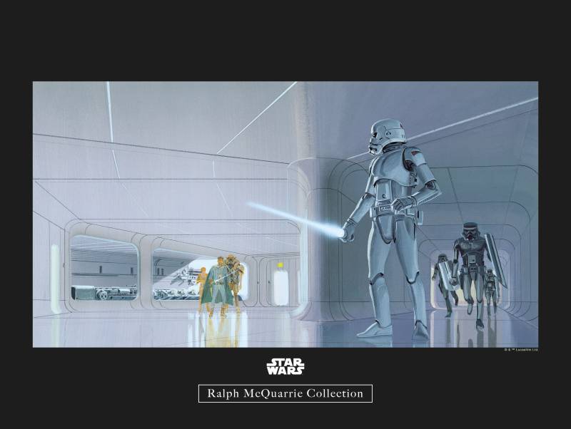 Komar Poster »Star Wars Classic RMQ Stormtrooper Hallway«, Star Wars, (1 St.), Kinderzimmer, Schlafzimmer, Wohnzimmer von Komar