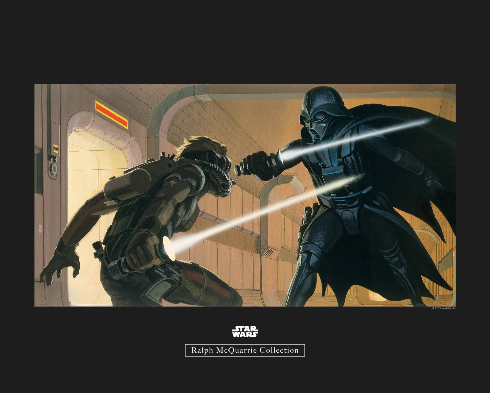 Komar Poster »Star Wars Classic RMQ Vader Luke Hallway«, Star Wars, (1 St.), Kinderzimmer, Schlafzimmer, Wohnzimmer von Komar