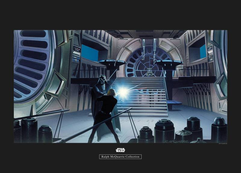 Komar Poster »Star Wars Classic RMQ Vader Luke Throneroom«, Star Wars, (1 St.), Kinderzimmer, Schlafzimmer, Wohnzimmer von Komar