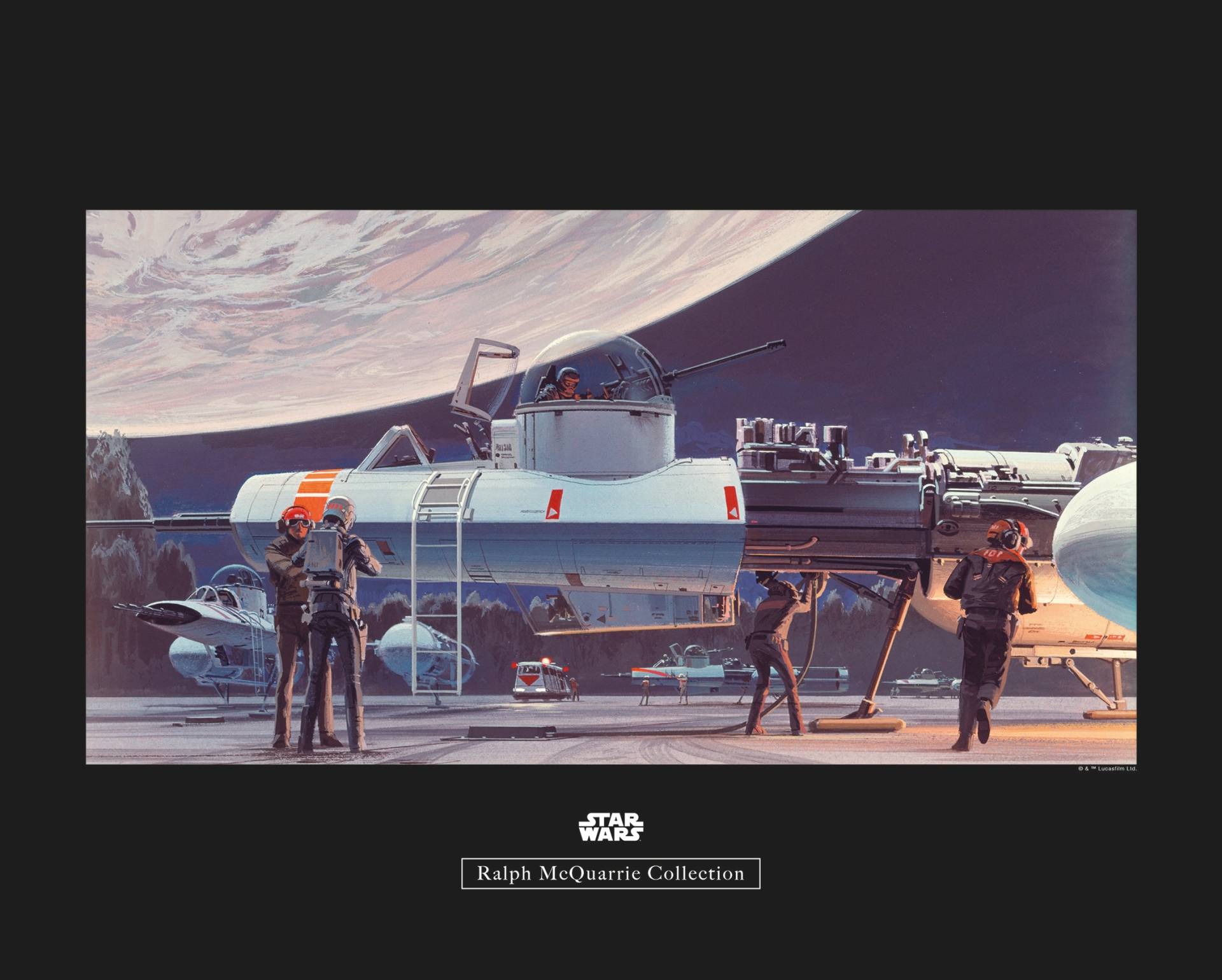 Komar Poster »Star Wars Classic RMQ Yavin Hangar«, Star Wars, (1 St.), Kinderzimmer, Schlafzimmer, Wohnzimmer von Komar