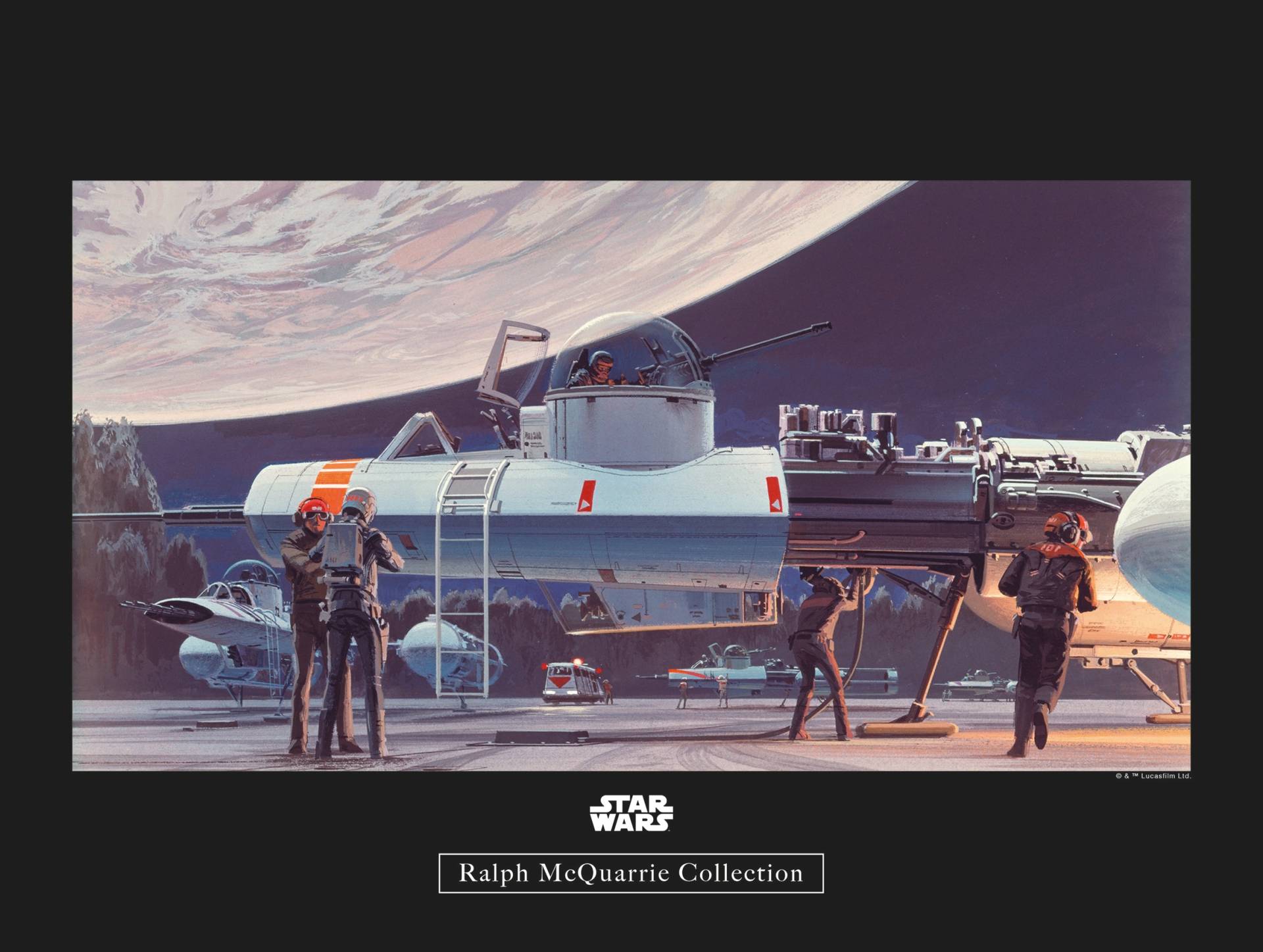 Komar Poster »Star Wars Classic RMQ Yavin Hangar«, Star Wars, (1 St.), Kinderzimmer, Schlafzimmer, Wohnzimmer von Komar