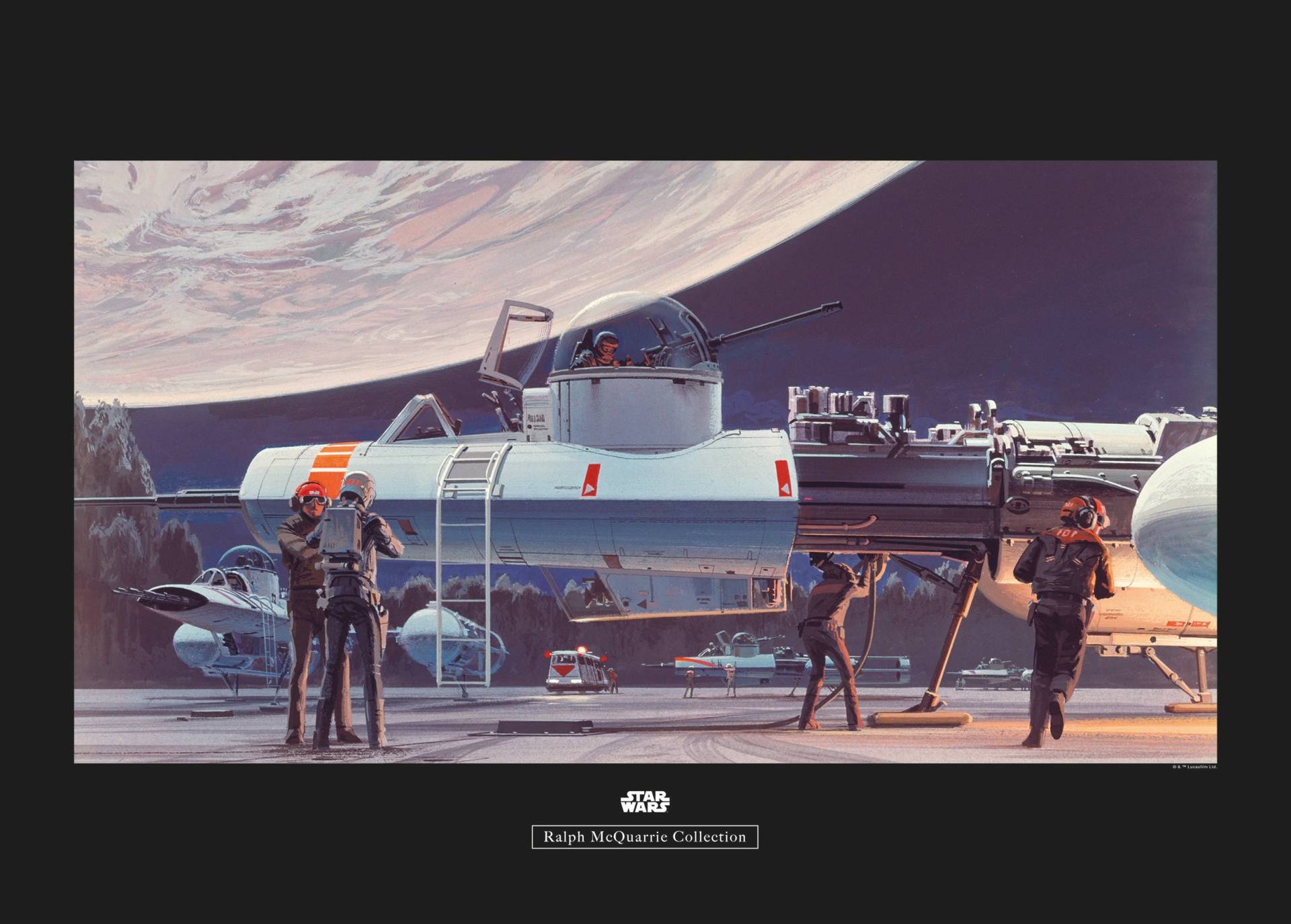 Komar Poster »Star Wars Classic RMQ Yavin Hangar«, Star Wars, (1 St.), Kinderzimmer, Schlafzimmer, Wohnzimmer von Komar