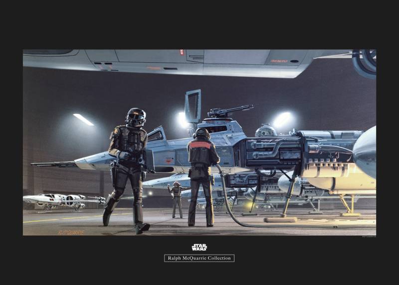 Komar Poster »Star Wars Classic RMQ Yavin Y-Wing«, Star Wars, (1 St.), Kinderzimmer, Schlafzimmer, Wohnzimmer von Komar