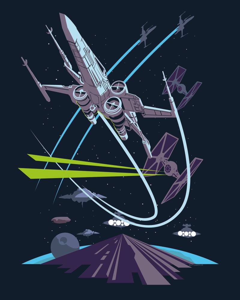 Komar Poster »Star Wars Classic Vector X-Wing«, Star Wars, (1 St.), Kinderzimmer, Schlafzimmer, Wohnzimmer von Komar